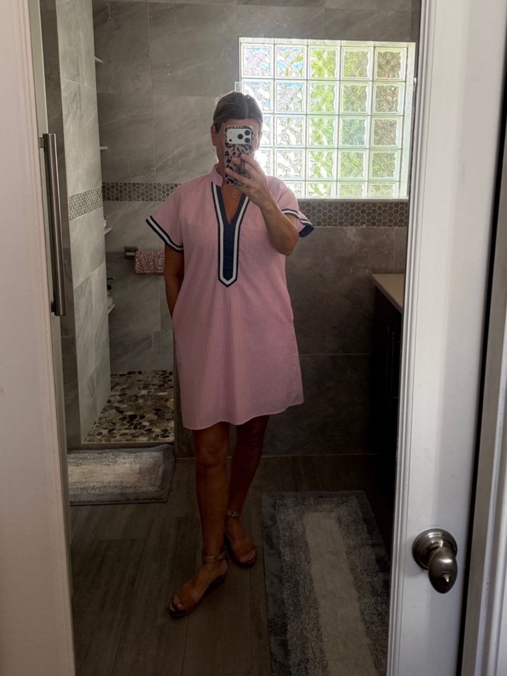 THML seersucker dress